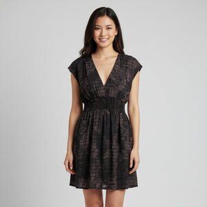 Guess V-Neck Sleeveless Dress Small – Lightweight, Elastic Waist, Short Length